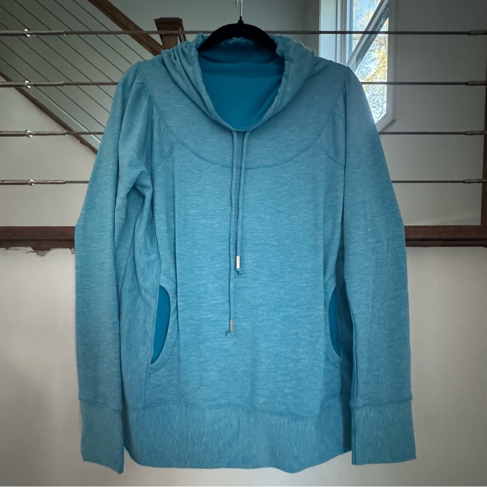 Prana aqua Pullover Hoodie with Drawstring xl